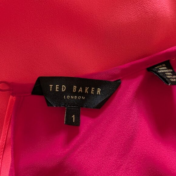 Ted Baker, Sleeveless Pink Top, Size 1 - Picture 3 of 3